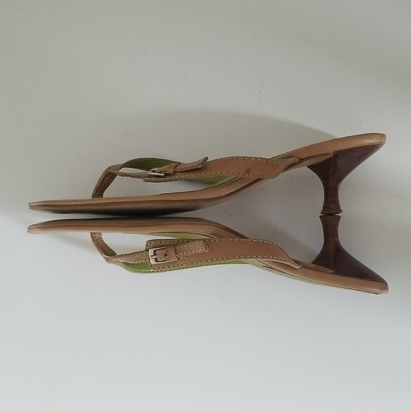 Nine West kitten heel slip on sandals size 6.5 - Picture 9 of 9